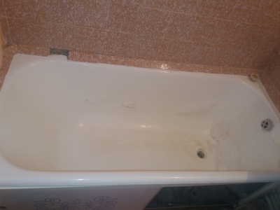 Восстановление чугунной ванны акрилом в Киеве